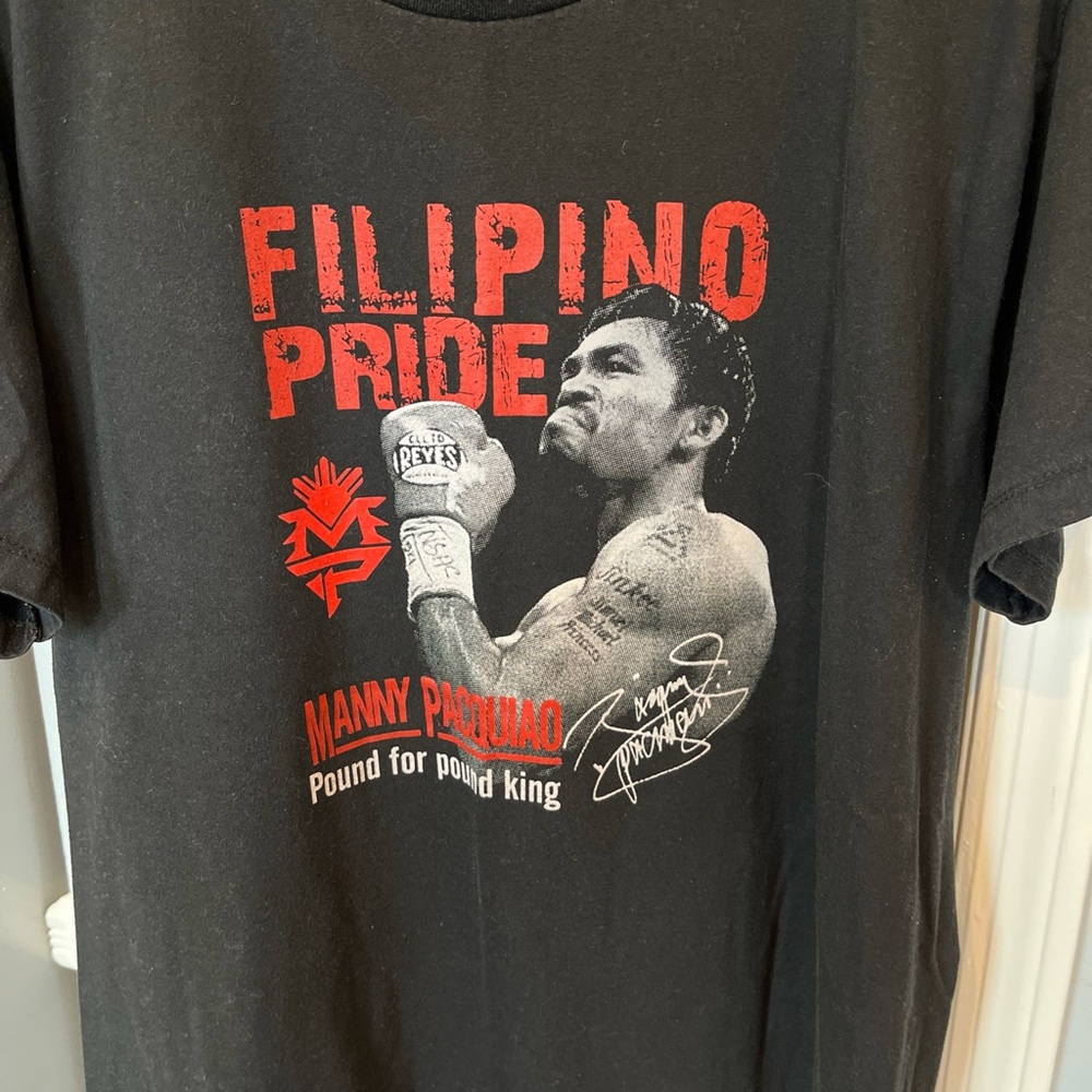 Manny Pacquiao Black Graphic T-Shirt